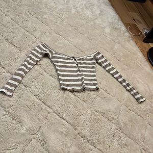 Off shoulder crop top